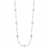 Silver Baroque Pearl Necklace ST2111 image