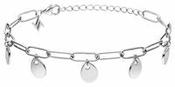 Sterling Silver 5 Disc Bracelet STG078 image