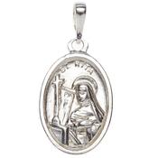 Sterling Silver St. Rita Medal SH57116 image