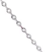 Sterling Silver Italian Oval Bar Bracelet TOK086B image