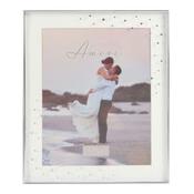 Amore Silver Plated Wedding Sparkle 8 x 10 Photo Frame WG97480