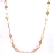 9ct Gold Disc Necklet GN118 image