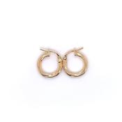 9ct Gold 10mm Small Twist Hoop Earrings GE2053/10
