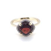 9ct Gold Garnet Sweetie Ring GRX205 image