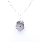 Sterling Silver Oval Family Locket SL13 image