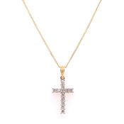 18ct Yellow Gold 0.50ct Diamond Cross DP008 image