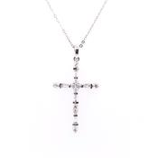 18ct White Gold Diamond Cross DP007 image