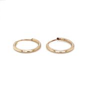 9ct Gold 13mm Sleeper Earrings 13MX image