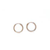 9ct Gold 12mm Square Sleeper Earrings 12P