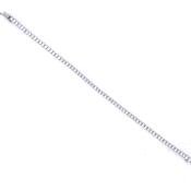 9ct White Gold CZ Tennis Bracelet GB174 image
