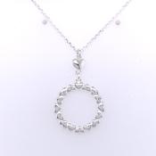 Sterling Silver Circle of Hearts Pendant image