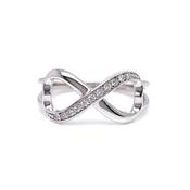 Sterling Silver CZ Infinity Ring RSE078 image