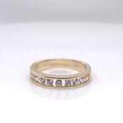 9ct Gold CZ Channel-set Eternity Ring GRA131 image