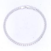 Sterling Silver 21cm Men's Slim Curb Bracelet SC303.21
