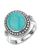 Statement Imitation Turquoise Ring R2017T image