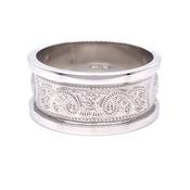 Sterling Silver Mens Celtic Shield  Ring image