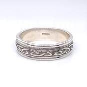 Sterling Silver Ladies Raised Celtic Knot Ring image