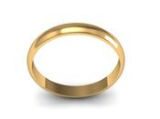 18ct Yellow Gold D-Shape Wedding Band EW098 image