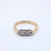 18ct Gold  Diamond Trilogy 0.50ct Ring Z10/35 image