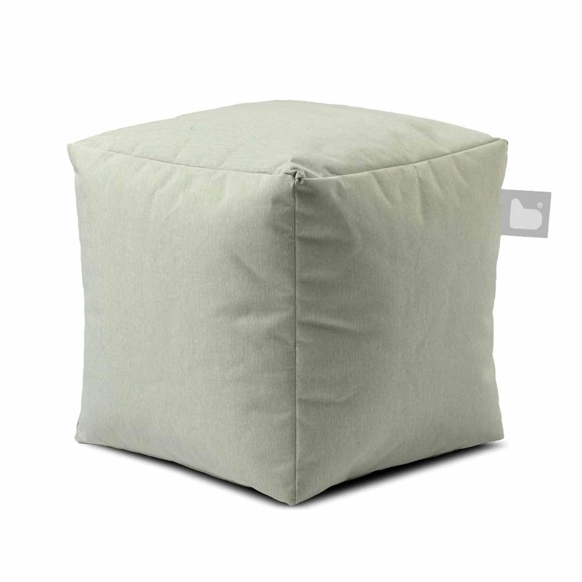 Extreme Lounging B-Box Bean Bag - Green Pastel Color, Cube Shape