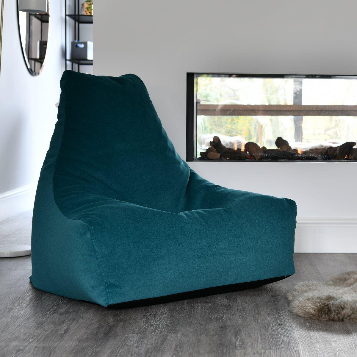 Extreme Lounging Mighty B Indoor Bean Bag - Teal Suede Beanbag