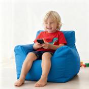 Funzee Kids Small Beanbag Chair - Blue image