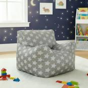Funzee Kids Small Beanbag Chair - Silver Star