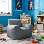 Funzee Kids Small Beanbag Chair - Grey image