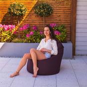 Large Outdoor Snug Chair - Berry image