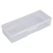 Clear Transparent Nail Files, Brushes and Tools Storage Case image