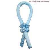Curl Enhance Satin Ribbon Set Blue