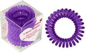 Pretty Spiral Hair Bobbins 5 Pack Purple image