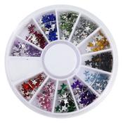 Nail Art Rhinestones Wheel Star Shaped Colours image