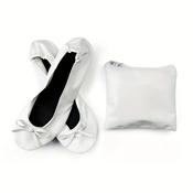 Compact Foldable Indoor Ballet Pumps with Zipped Purse