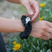 Velvet Scrunchie with Hidden Zipper Pocket image