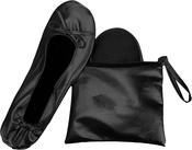 Compact Foldable Indoor Ballet Pumps with Zipped Purse image