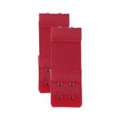 2 Hooks 2 Rows Red Stretchy Bra Extenders
