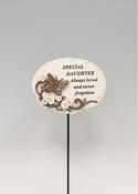 Grave ornament DAUGHTER butterfly stick