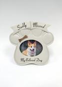 Grave Ornament Dog Paw Frame