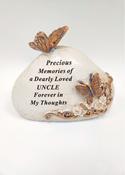 Grave Ornament Butterfly Stone UNCLE image