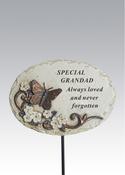 Grave Ornament Grandad Butterfly Stick