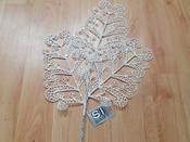 76cm Glitter Swirl Spray White 57110
