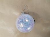 8cm Iridescent Glitter Glass Ball 29386