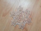 28cm Clear Acrylic Multi Snowflakes 24888