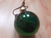 8cm Shiny Emerald Green Glass Ball 30799