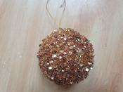 8cm Sequin Ball Burnt Orange 13878 image