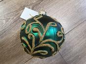 10cm Emerald Green Glass Ball 28792