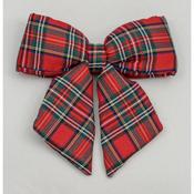 28cm Plush Bow Decoration Tartan 45600