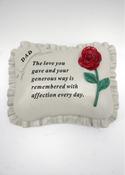 Grave Ornament Memorial Pillow DAD