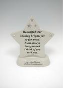 Grave Ornament Star Plaque GRANDDAUGHTER image